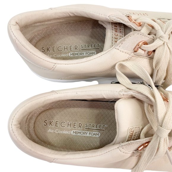 *SOLD* Skechers Street Womens Size 8.5 Los Angeles Pink Sneakers Sparkly Leather - Picture 11 of 15